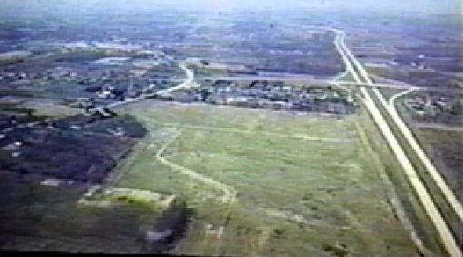  Looking west at the I-90 - SR-83 interchange in 1974 